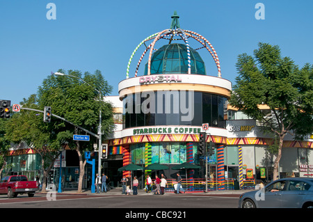 Starsbucks Coffee West Hollywood Californie États-Unis Los Angeles Banque D'Images