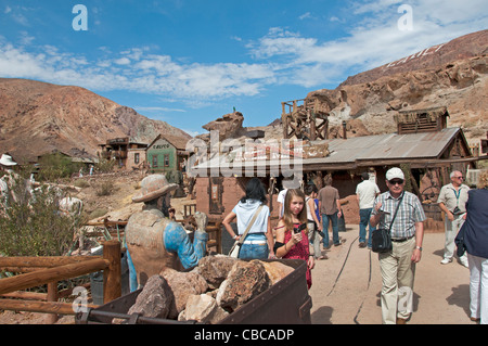 Barstow Californie Calico ghost town old silver mining gold rush California United States Banque D'Images