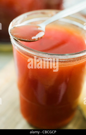 Marmelade de tomates épicées Banque D'Images