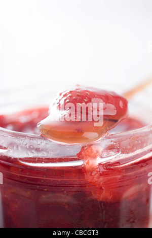 Nonna's confiture de fraise Banque D'Images