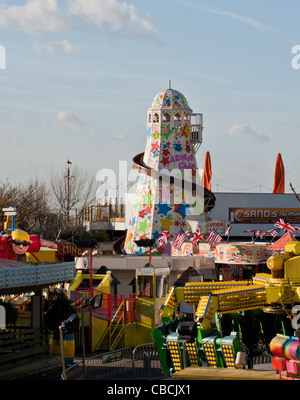 L'île Adventure sur front de Southend Banque D'Images