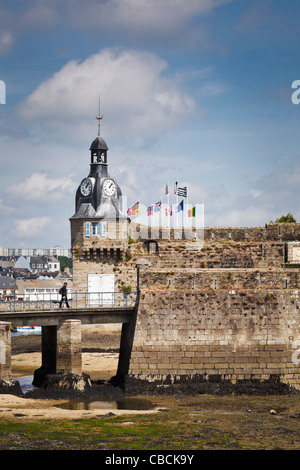 Concarneau - entrée de ville à proximité de la vieille ville, Finistère, Bretagne, France Banque D'Images