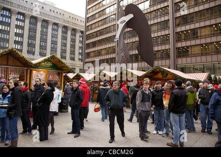 2011 Christkindlmarket Daley Center Plaza Chicago Illinois Banque D'Images