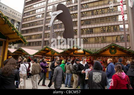 2011 Christkindlmarket Daley Center Plaza Chicago Illinois Banque D'Images