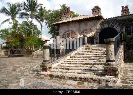 Ancien village Altos de Chavon Banque D'Images