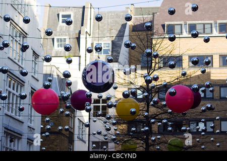 Décorations de Noël à St James Place à Londres Banque D'Images