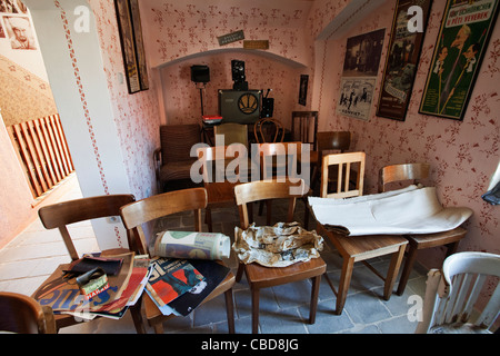 La ruelle d'Or, l'une des attraction touristique au Château de Prague, République tchèque, juin 1, 2011. La ruelle d'or a été Banque D'Images