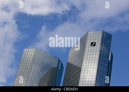 Siège de la Deutsche Bank, Frankfurt am Main, Frankfurt, Allemagne. Banque D'Images