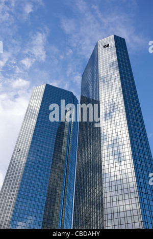 Siège de la Deutsche Bank, Frankfurt am Main, Frankfurt, Allemagne. Banque D'Images