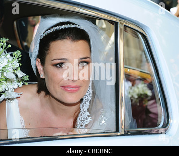 Modèle Alena Seredova tchèque (photo) s'est marié à Prague avec le joueur de soccer italien Gianluigi Buffon le 16 juin 2011. (CTK Banque D'Images