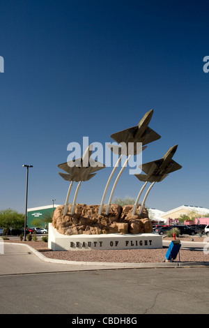 ARIZONA - Entrée de Pima Air and Space Museum à Tucson. Banque D'Images