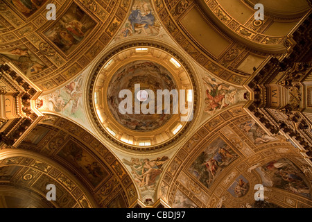 Fresques de plafond en dôme et chiesa di Sant Andrea della Valle Eglise ; Rome, Italie, Europe Banque D'Images