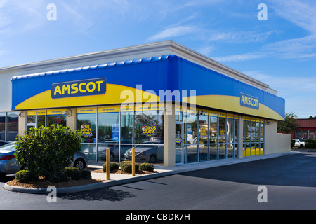 Un Amscot argent superstore, Lake Wales, Central Florida, USA Banque D'Images