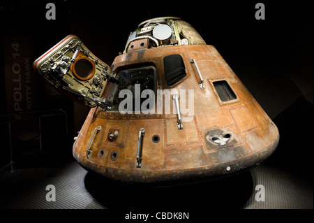 Le module de commande de la mission Apollo 15 lune, Saturne V complexe, Kennedy Space Center, Merritt Island, Florida, USA Banque D'Images