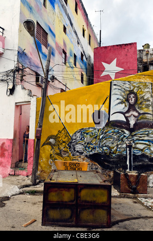 Callejon de Hammel La Havane Cuba Banque D'Images