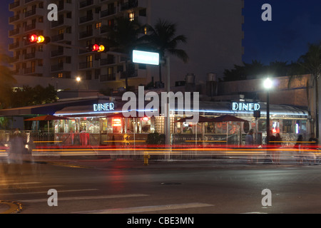 13th Street Diner à Miami Beach Banque D'Images