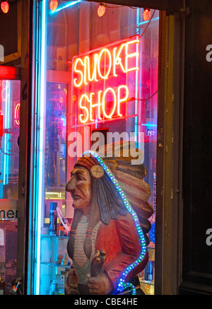 Boutique de cigares de New York City Banque D'Images