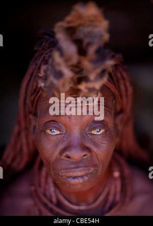 Vieille Femme Himba, Angola Banque D'Images