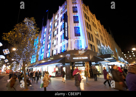 House of Fraser Oxford street Christmas shopping Londres Angleterre Royaume-Uni uk Banque D'Images