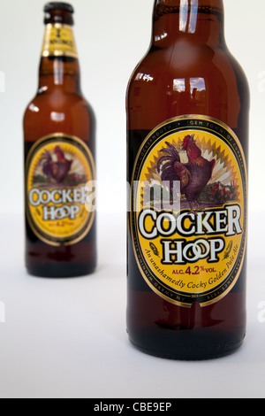 Bouteille de bière en bouteille britannique Cocker Hoop Banque D'Images