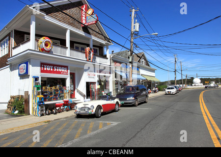 La route 114 Shelter Island Heights Long Island NY Banque D'Images