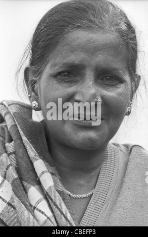 Des portraits d'Indiens - au nord, la Mère Teresa de Calcutta, la poursuite de la zone des portraits d'Indiens, dans la zone nord de Teresa Mothe Banque D'Images