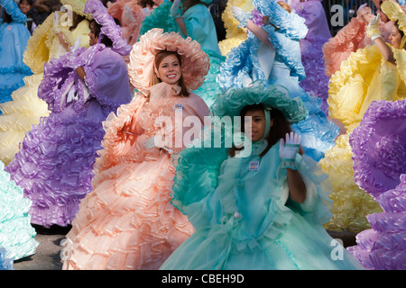 L'Azalea Trail Maids Mobile effectuer au cours de la 2011 Macy's Thanksgiving Day Parade à New York. Banque D'Images