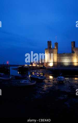 Caernarfon, Pays de Galles, Cymru, UK, Royaume-Uni, GO, Grande-Bretagne, British Isles, Europe, UNION EUROPÉENNE Banque D'Images