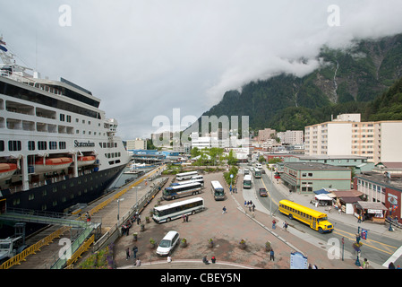 Le port de Juneau. De l'Alaska. USA Banque D'Images