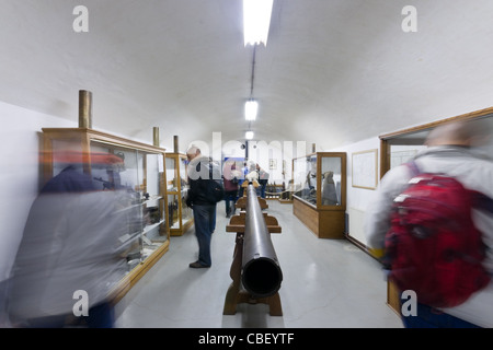 La Belgique. Le musée (ancien arsenal) à Fort Eben Emael, prises par parachutistes allemands dans une audacieuse randonnée dans la seconde guerre mondiale. Banque D'Images