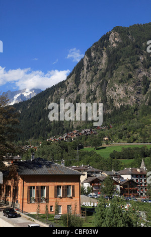 L'Italie, les Alpes, vallée d'Aoste, Pré-Saint-Didier, Banque D'Images