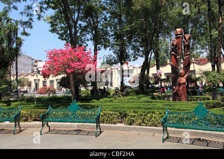 La Plaza Hidalgo, Coyoacan, Mexico, Mexique, Amérique du Nord Banque D'Images