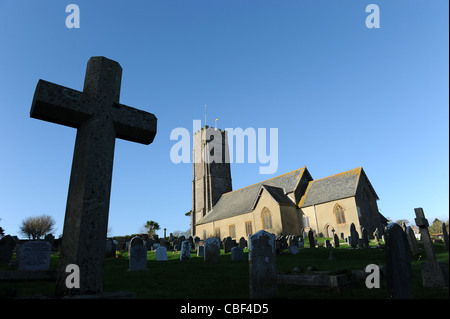 St Peter's Church Stoke Fleming South Hams Devon Banque D'Images