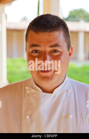 Portrait de Guillaume Royer, deuxième du restaurant MonteCristo., l'HÔTEL DU CASTELLET,5 stud et relais château en Provence 3001 Banque D'Images