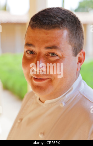 Portrait de Guillaume Royer, deuxième du restaurant MonteCristo., l'HÔTEL DU CASTELLET,5 stud et relais château en Provence 3001 Banque D'Images