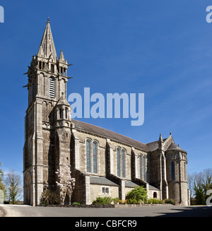 Chateauneuf du faou - église Notre-Dame des portes, Finistère, Bretagne, France Banque D'Images