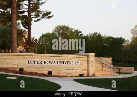 L'Université de l'Iowa Iowa Fayette supérieur Banque D'Images