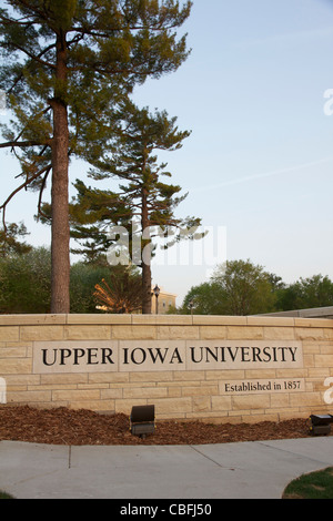 L'Université de l'Iowa Iowa Fayette supérieur Banque D'Images