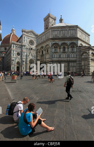 Italie, Toscane, Florence, Duomo, baptistère, cathédrale, Banque D'Images