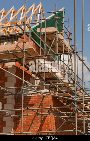 La construction La construction. Chablais, Norwich. Le Norfolk. Banque D'Images