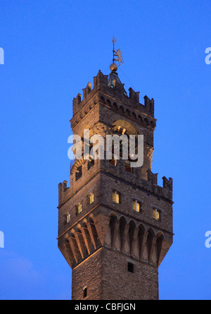 Italie, Toscane, Florence, Palazzo Vecchio, le Vieux Palais, Banque D'Images