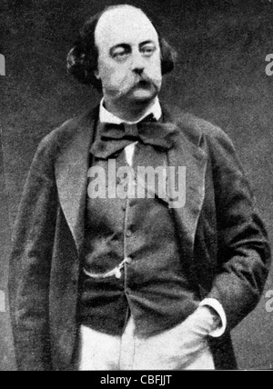 GUSTAVE Flaubert (1821-1880) romancier français Banque D'Images