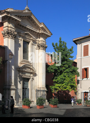 L'Italie, Lazio, Rome, Trastevere, la Piazza Sant'Egidio, Banque D'Images