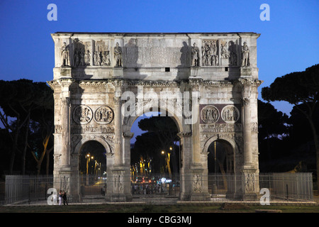 L'Italie, Lazio, Rome, Arco di Costantino, Arc de triomphe de Constantin, Banque D'Images