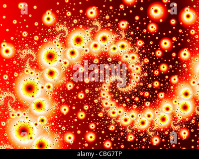 Modèle Fractal spirale mathématique Banque D'Images