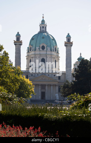 Karlskirche (église St Charles), Vienne, Autriche Banque D'Images