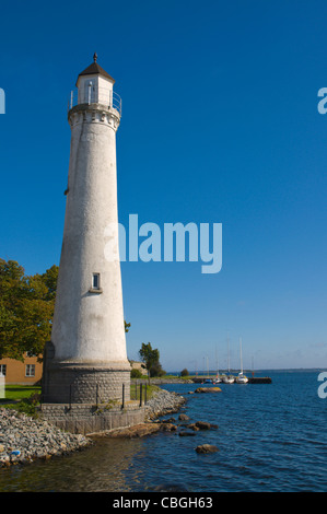 Fyren Karlskrona Nedre lighthouse (1924) île Stumholmen Karlskrona en comté de Blekinge Suède méridionale Europe Banque D'Images