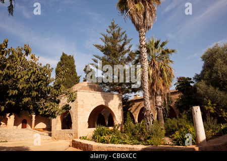 Cour du monastère Agia Napa, Chypre. Banque D'Images