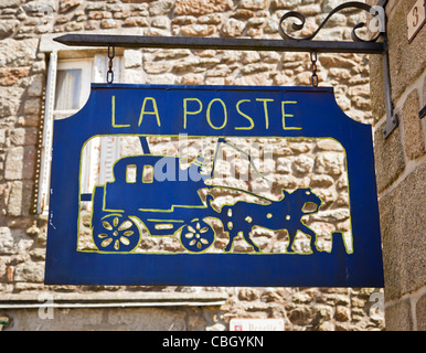 La Poste - bureau de poste - signe, France Banque D'Images