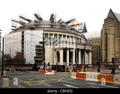 La Bibliothèque centrale de Manchester en cours de rénovation à long terme Banque D'Images